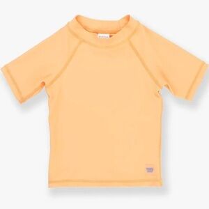 Rugged Butts by RuffleButts Melon Short Sleeve Rash Guard 18-24m